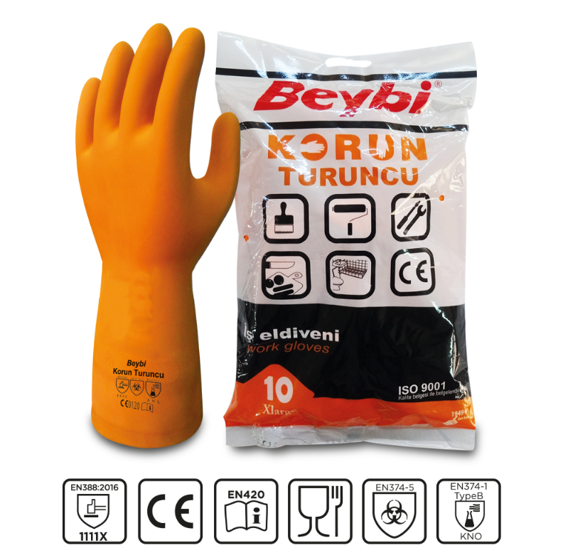 BEYBİ KORUN TURUNCU ELDİVEN