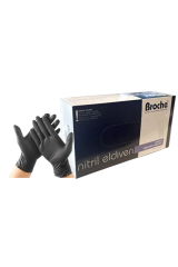 Broche Siyah Nitril Eldiven